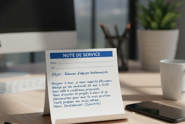 note de service