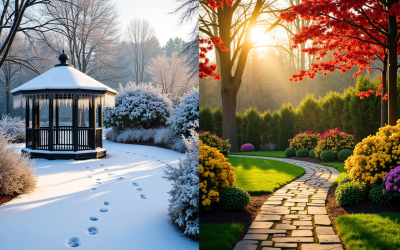 Jardin d'hiver vs jardin d'été : idées pour chaque saison