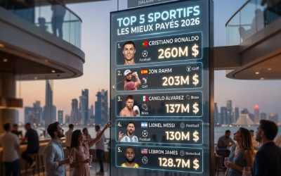 sportifs mieux payés